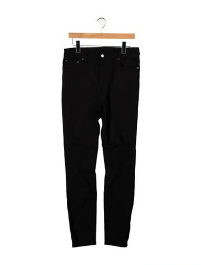 Pre-owned Acne Studios Mid-rise Skinny Leg Jeans In Black