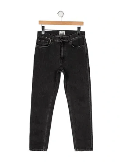 Pre-owned Acne Studios Mid-rise Skinny Leg Jeans In Black
