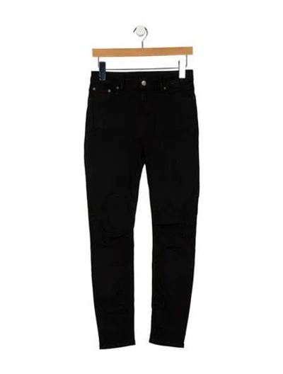 Pre-owned Acne Studios Mid-rise Skinny Leg Jeans In Black