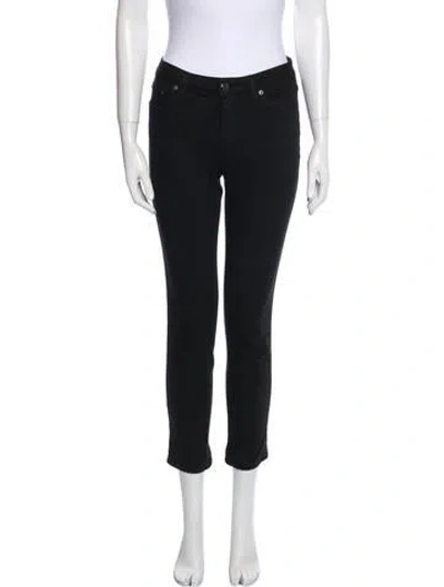 Pre-owned Acne Studios Mid-rise Skinny Leg Jeans In Black