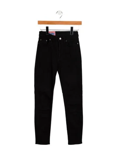 Pre-owned Acne Studios Mid-rise Skinny Leg Jeans In Black