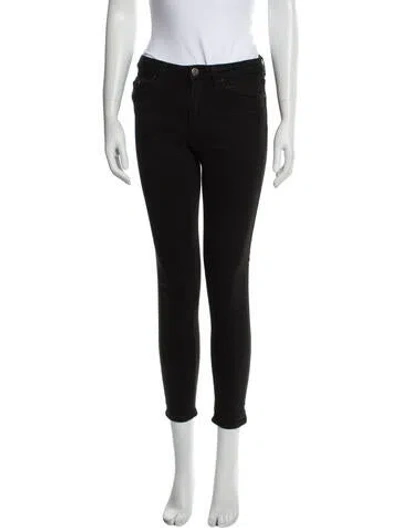 Pre-owned Acne Studios Mid-rise Skinny Leg Jeans In Black