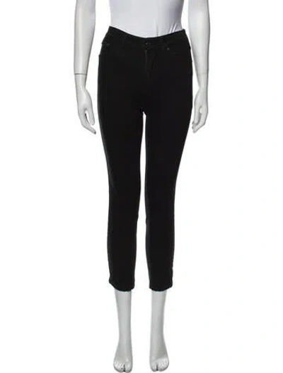 Pre-owned Acne Studios Mid-rise Skinny Leg Jeans In Black