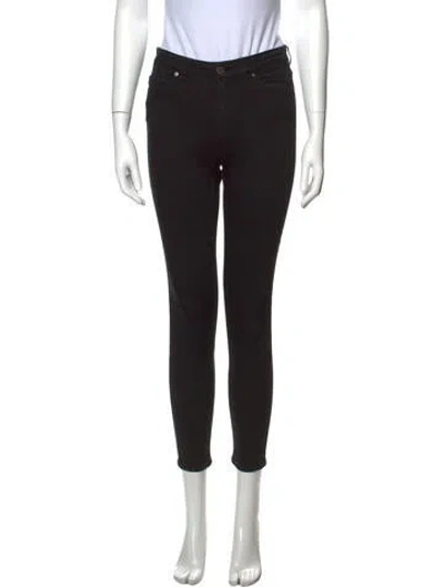Pre-owned Acne Studios Mid-rise Skinny Leg Jeans In Black