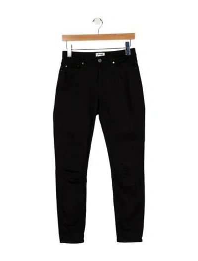 Pre-owned Acne Studios Mid-rise Skinny Leg Jeans In Black