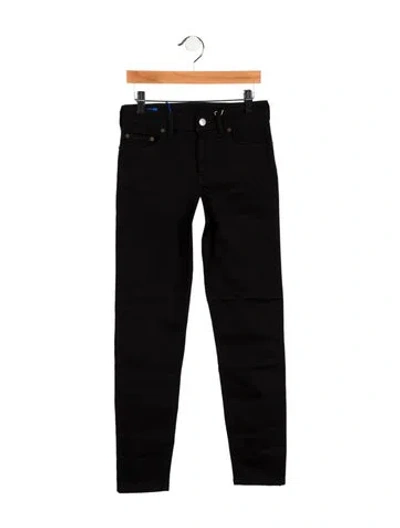 Pre-owned Acne Studios Mid-rise Skinny Leg Jeans In Black