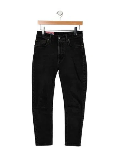 Pre-owned Acne Studios Mid-rise Skinny Leg Jeans In Black