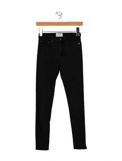 Pre-owned Acne Studios Mid-rise Skinny Leg Jeans In Black