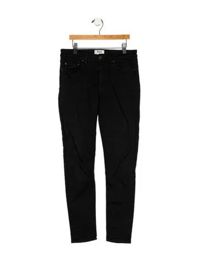 Pre-owned Acne Studios Mid-rise Skinny Leg Jeans In Black