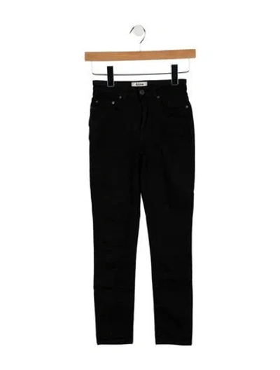 Pre-owned Acne Studios Mid-rise Skinny Leg Jeans In Black