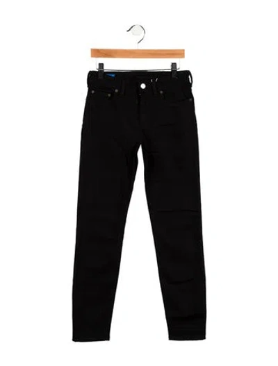 Pre-owned Acne Studios Mid-rise Skinny Leg Jeans In Black