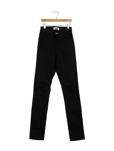 Pre-owned Acne Studios Mid-rise Skinny Leg Jeans In Black