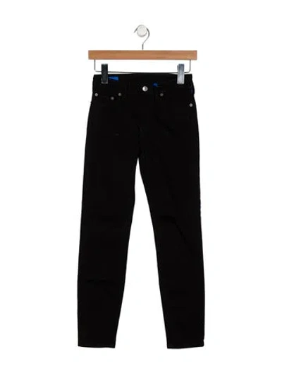 Pre-owned Acne Studios Mid-rise Skinny Leg Jeans In Black