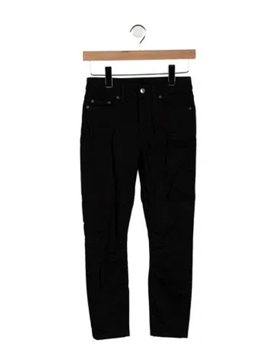 Pre-owned Acne Studios Mid-rise Skinny Leg Jeans In Black