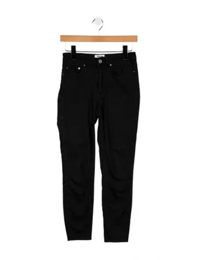 Pre-owned Acne Studios Mid-rise Skinny Leg Jeans In Black