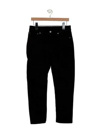 Pre-owned Acne Studios Mid-rise Skinny Leg Jeans In Black
