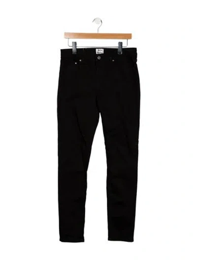 Pre-owned Acne Studios Mid-rise Skinny Leg Jeans In Black