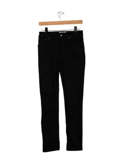 Pre-owned Acne Studios Mid-rise Skinny Leg Jeans In Black