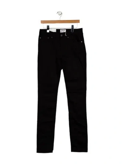 Pre-owned Acne Studios Mid-rise Skinny Leg Jeans In Black