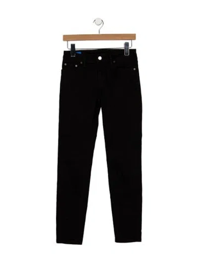 Pre-owned Acne Studios Mid-rise Skinny Leg Jeans In Black