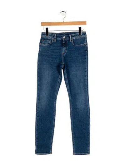 Pre-owned Acne Studios Mid-rise Skinny Leg Jeans In Blue