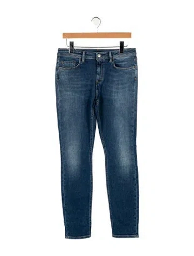 Pre-owned Acne Studios Mid-rise Skinny Leg Jeans In Blue
