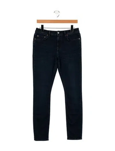 Pre-owned Acne Studios Mid-rise Skinny Leg Jeans In Blue
