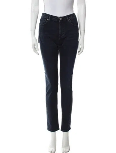 Pre-owned Acne Studios Mid-rise Skinny Leg Jeans In Blue