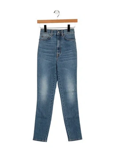 Pre-owned Acne Studios Mid-rise Skinny Leg Jeans In Blue