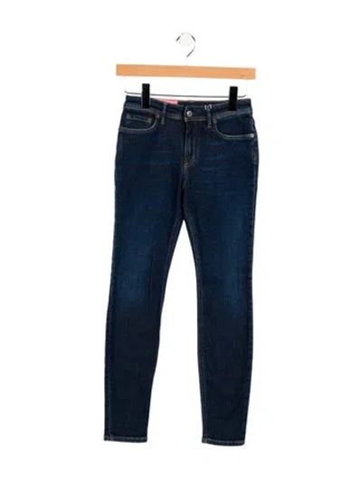 Pre-owned Acne Studios Mid-rise Skinny Leg Jeans In Blue