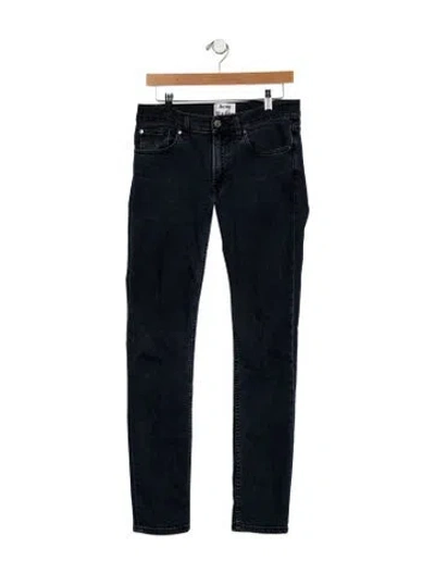 Pre-owned Acne Studios Mid-rise Skinny Leg Jeans In Blue