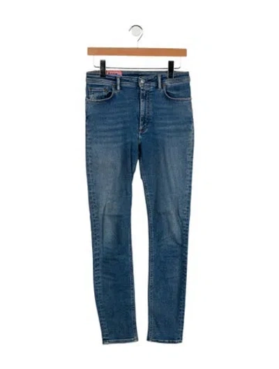 Pre-owned Acne Studios Mid-rise Skinny Leg Jeans In Blue