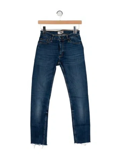 Pre-owned Acne Studios Mid-rise Skinny Leg Jeans In Blue