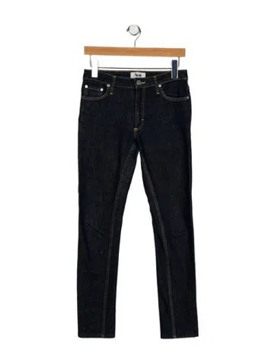 Pre-owned Acne Studios Mid-rise Skinny Leg Jeans In Blue