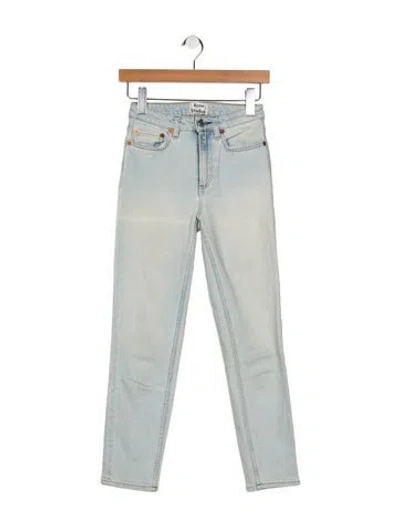 Pre-owned Acne Studios Mid-rise Skinny Leg Jeans In Blue