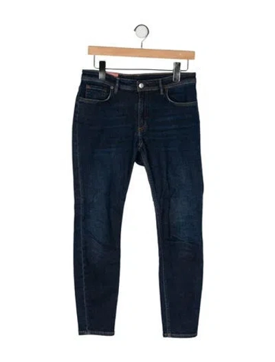 Pre-owned Acne Studios Mid-rise Skinny Leg Jeans In Blue
