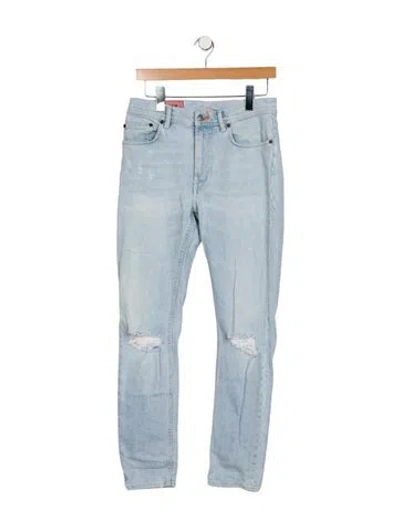 Pre-owned Acne Studios Mid-rise Skinny Leg Jeans In Blue