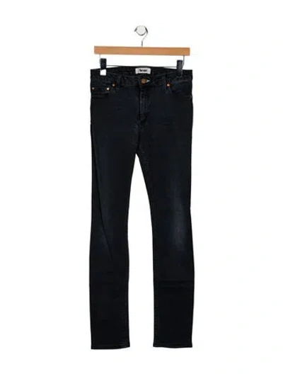 Pre-owned Acne Studios Mid-rise Skinny Leg Jeans In Blue
