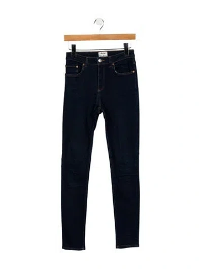 Pre-owned Acne Studios Mid-rise Skinny Leg Jeans In Blue