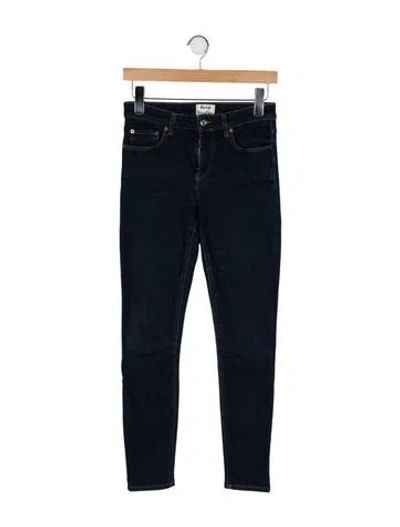 Pre-owned Acne Studios Mid-rise Skinny Leg Jeans In Blue