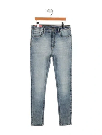 Pre-owned Acne Studios Mid-rise Skinny Leg Jeans In Blue