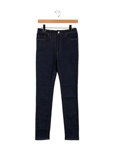 Pre-owned Acne Studios Mid-rise Skinny Leg Jeans In Blue