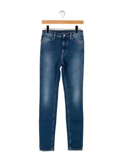 Pre-owned Acne Studios Mid-rise Skinny Leg Jeans In Blue