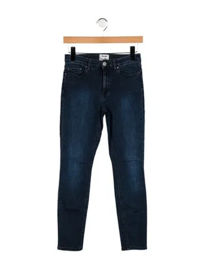 Pre-owned Acne Studios Mid-rise Skinny Leg Jeans In Blue