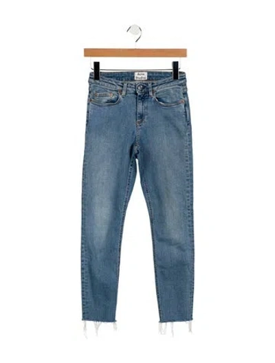 Pre-owned Acne Studios Mid-rise Skinny Leg Jeans In Blue