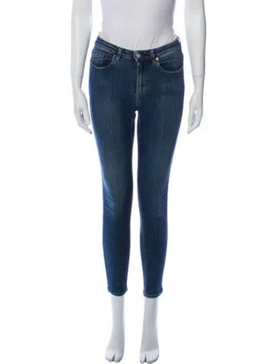 Pre-owned Acne Studios Mid-rise Skinny Leg Jeans In Blue