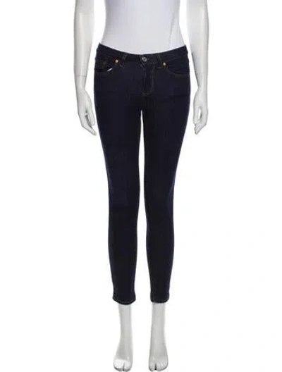 Pre-owned Acne Studios Mid-rise Skinny Leg Jeans In Blue