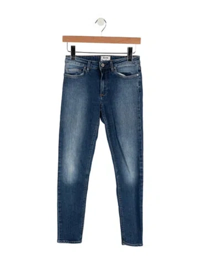 Pre-owned Acne Studios Mid-rise Skinny Leg Jeans In Blue