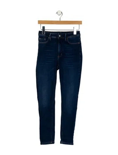 Pre-owned Acne Studios Mid-rise Skinny Leg Jeans In Blue