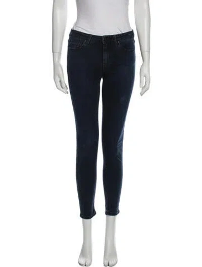 Pre-owned Acne Studios Mid-rise Skinny Leg Jeans In Blue